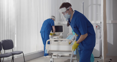 healthcare facility cleaning